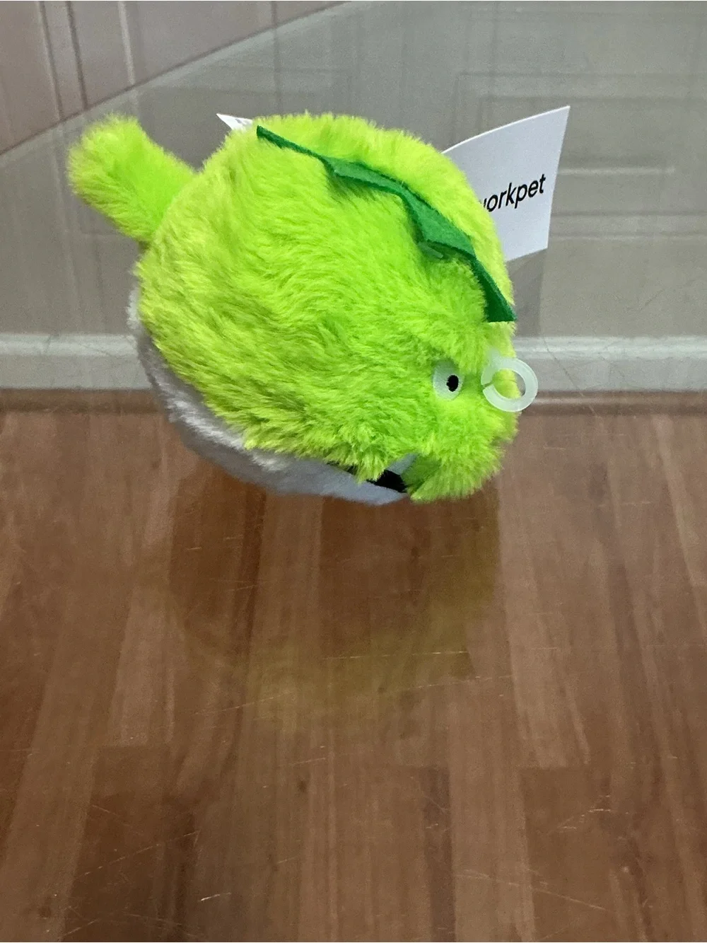Patchwork~  Gator Face Spike Ball  4’’ ~ Squeaky Dog Toy